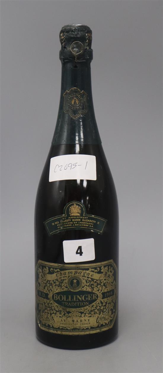 A bottle of Bollinger 1966